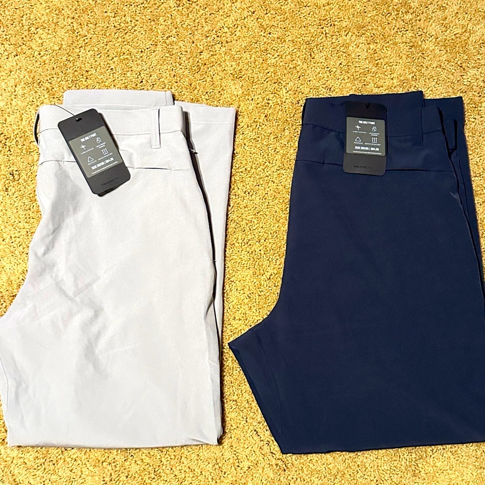 Men’s Fabletics ‘The Only Pant’ 2 pair, NEW W/ Tags, size 33x30